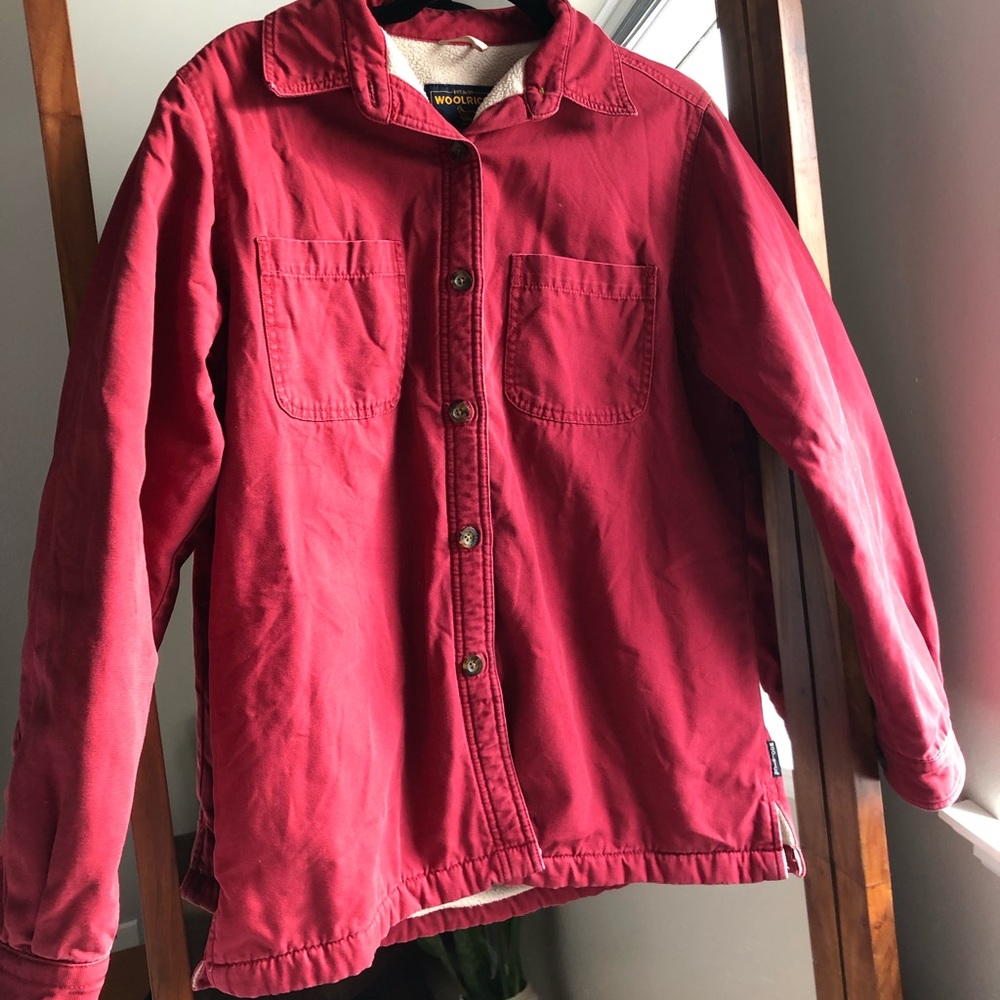 Vintage Woolrich Lined Red Jacket